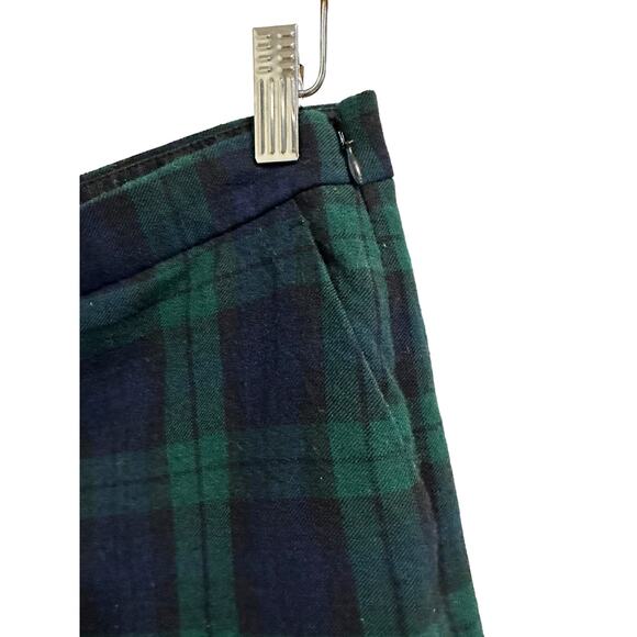 J.crew chic green black watch plaid Martie pants size 4 #H3704 - Picture 4 of 6